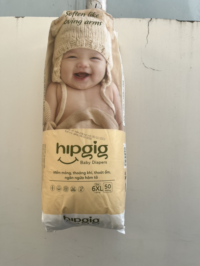 Tã quần HIPGIG size 6XL (Trên 30kg)