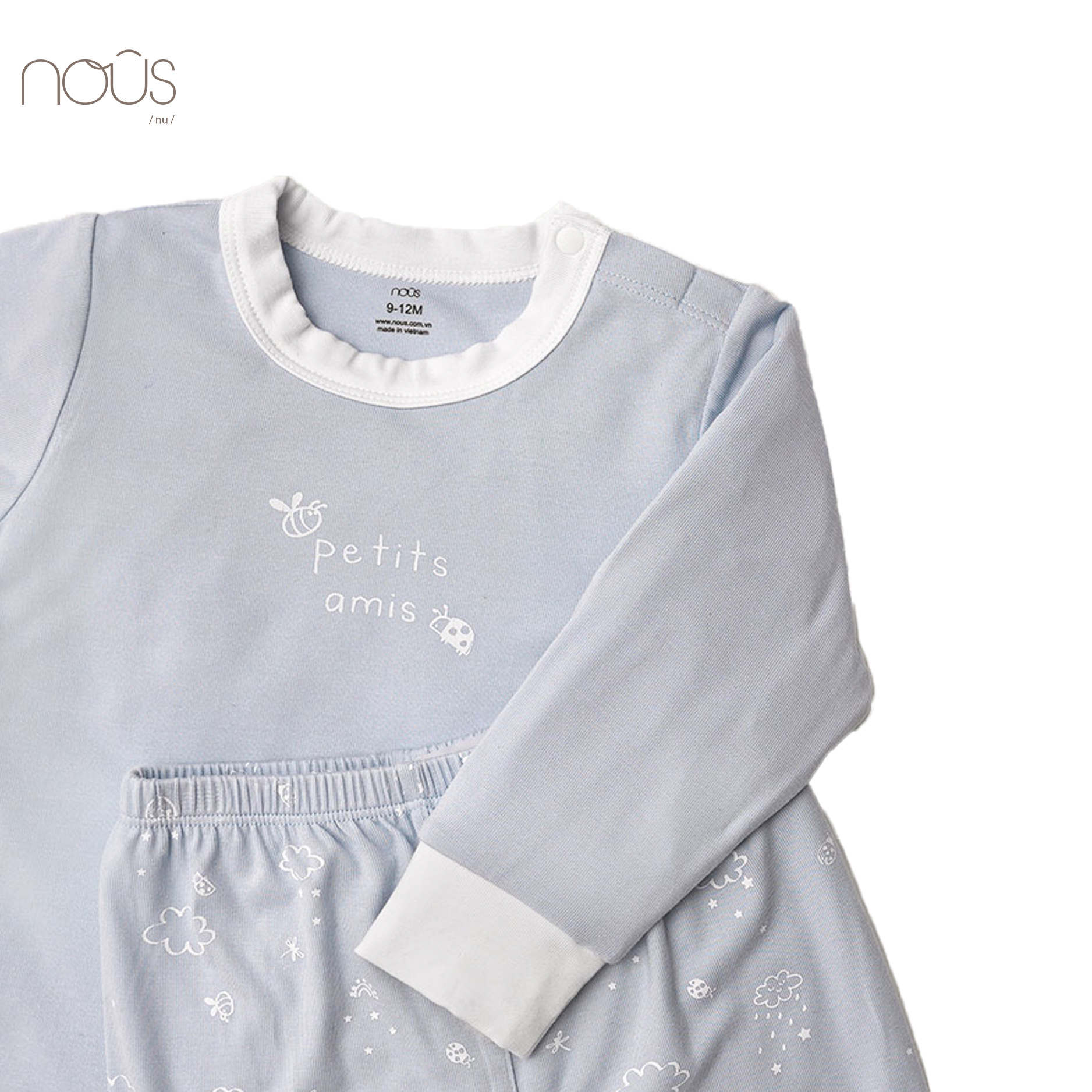 Bộ cài vai dài xanh hình ong và bọ