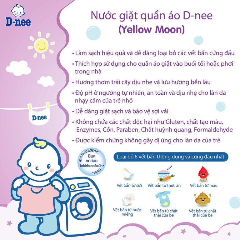 Dung dịch giặt quần áo D-Nee Tím 3L