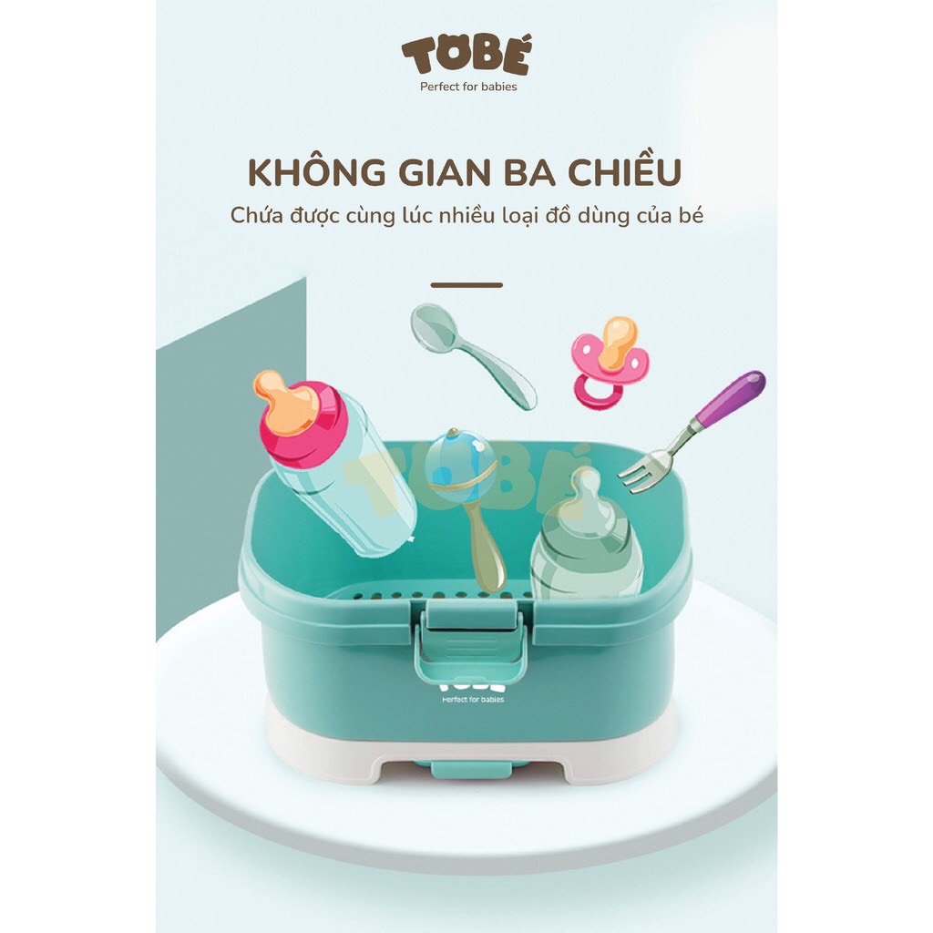 Giá úp bình sữa có nắp đậy Binky