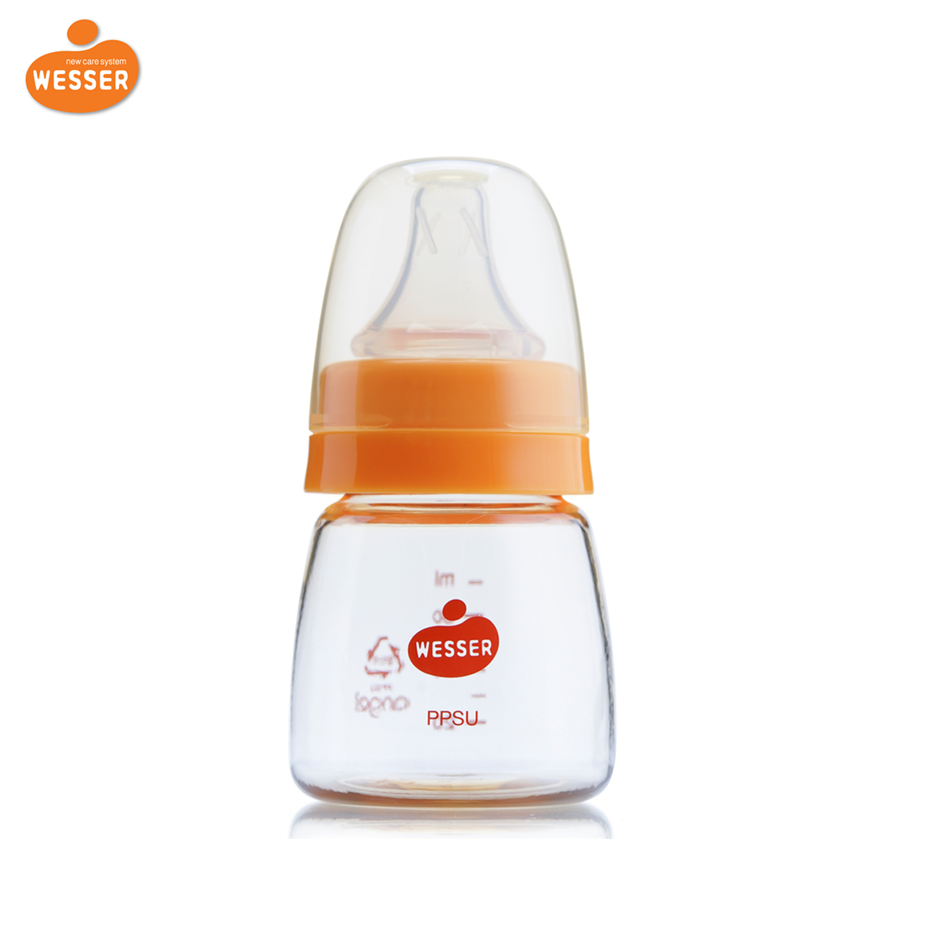 Bình sữa Wesser cổ hẹp nhựa PPSU 60ml