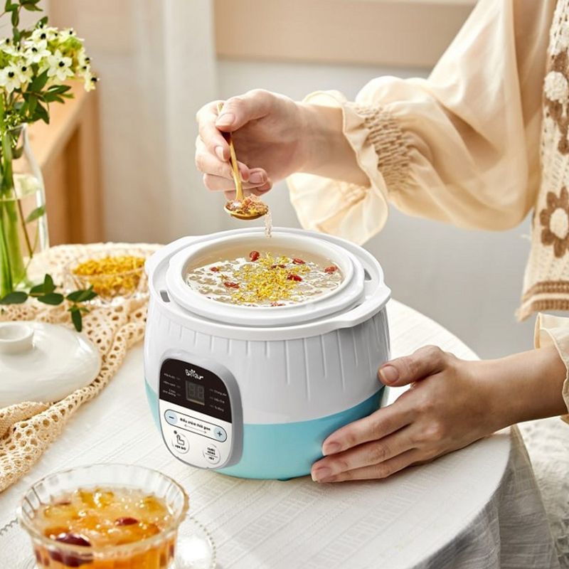 Nồi nấu cháo chậm Bear phiên bản Tiếng Việt - 0,8 lít