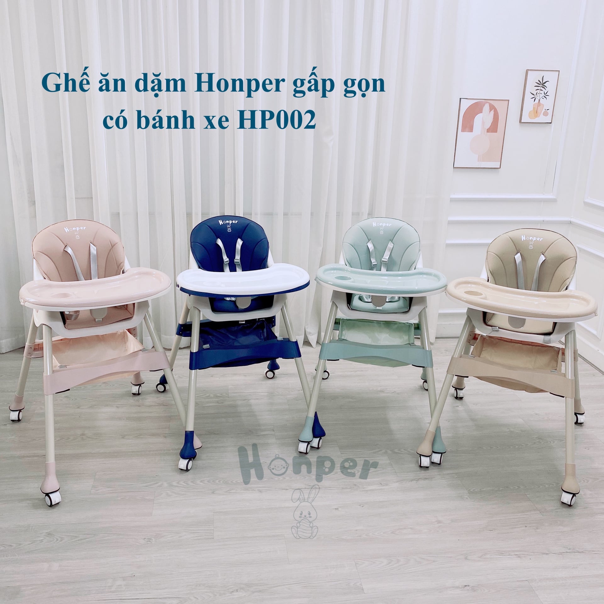Ghế ngã ăn dặm gấp gọn Honper HP211