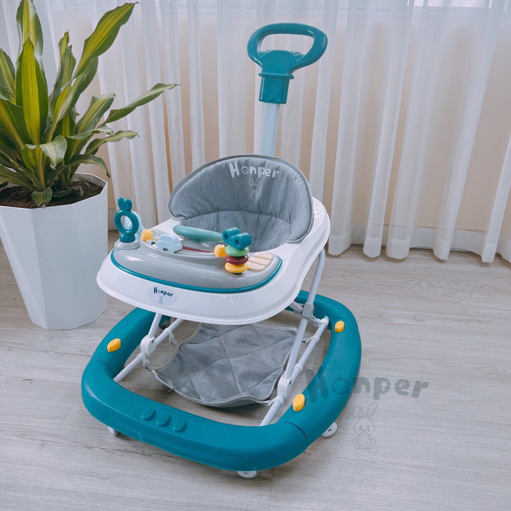 Xe tập đi kiêm bập bênh, có cần đẩy Honper HP813