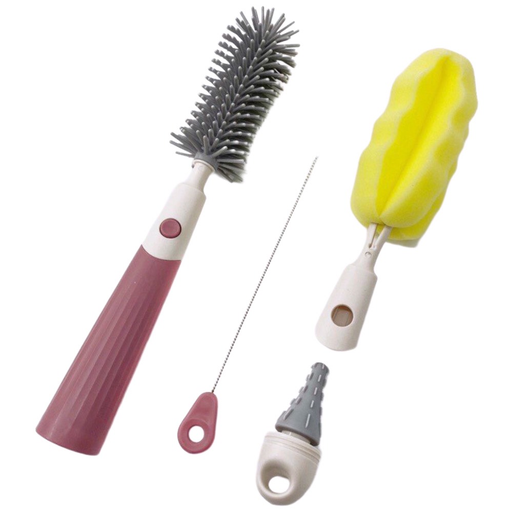 Bộ cọ bình sữa và núm ti Moonship bằng silicone