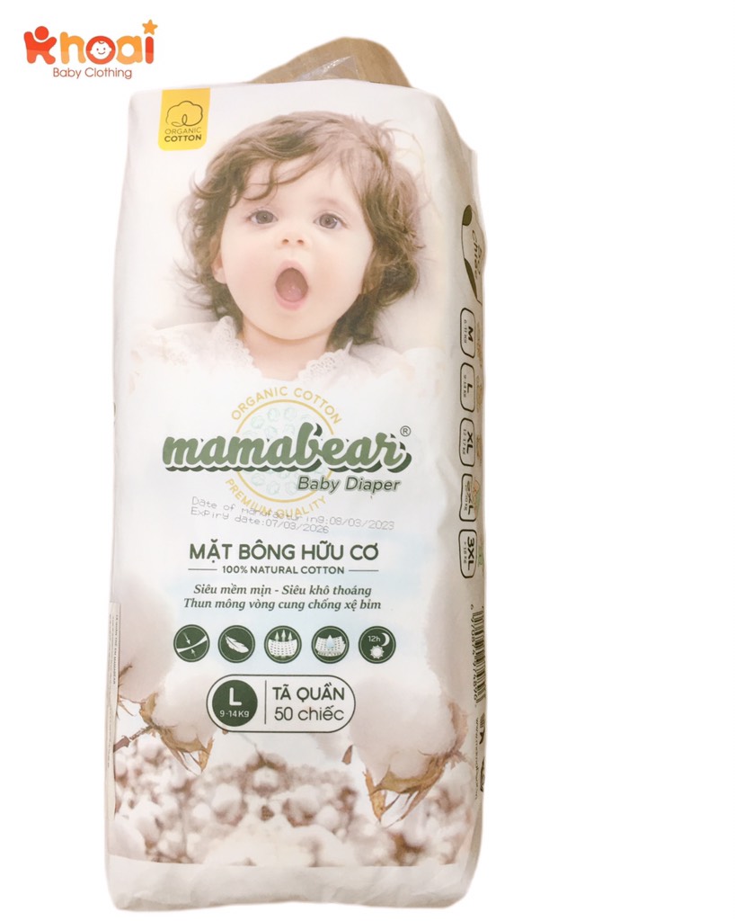 Tã quần Mama Bear size L - 50 miếng (9-14kg)