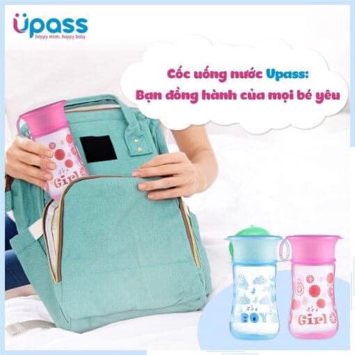 Cốc tập uống nước 360 độ Upass 330ml (Sử dụng cho bé từ 1 tuổi)