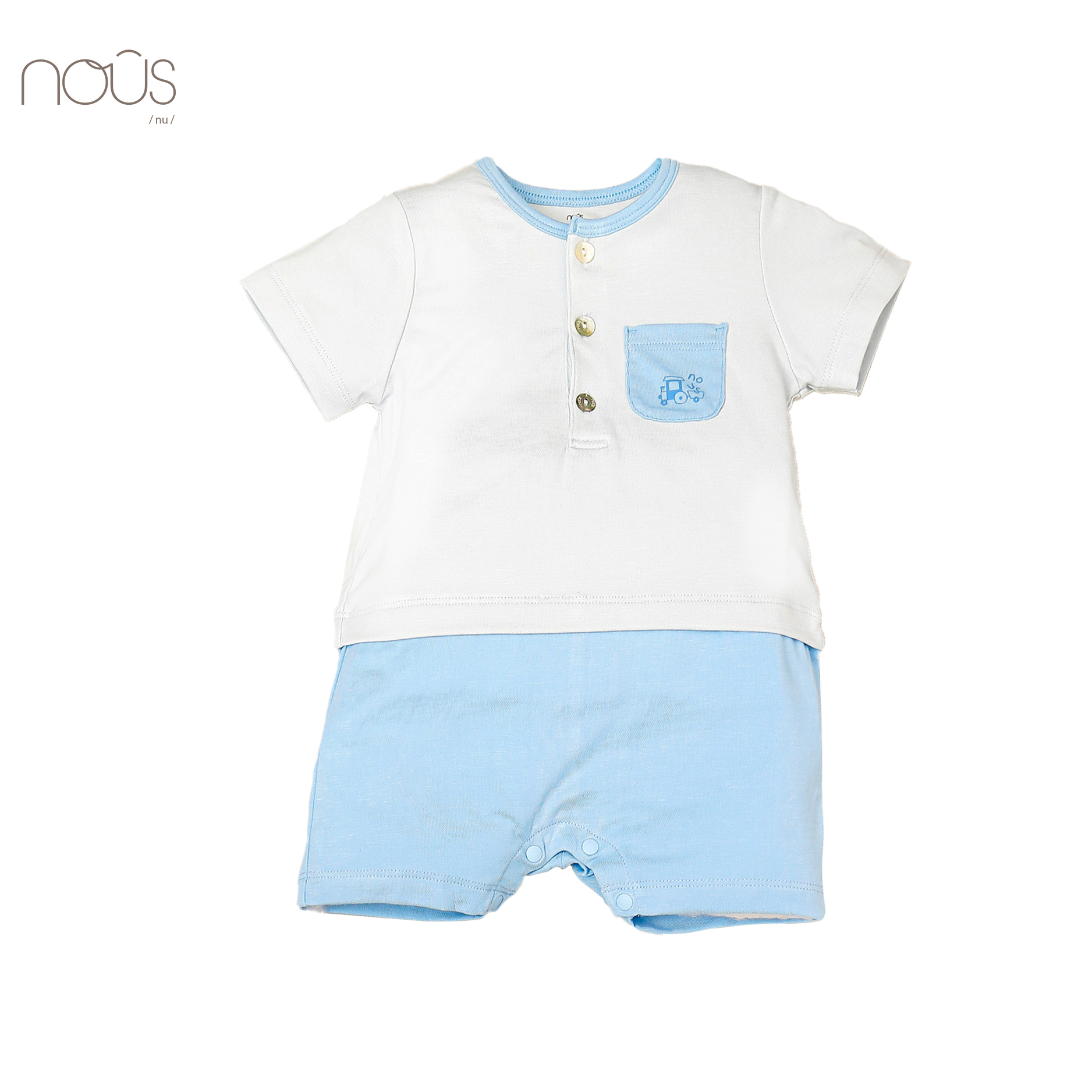 Bộ body cộc petit xanh trơn