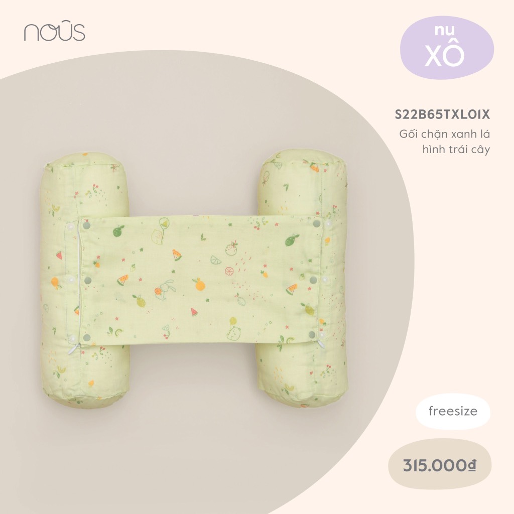 Gối chặn Nous xanh lá hình trái cây