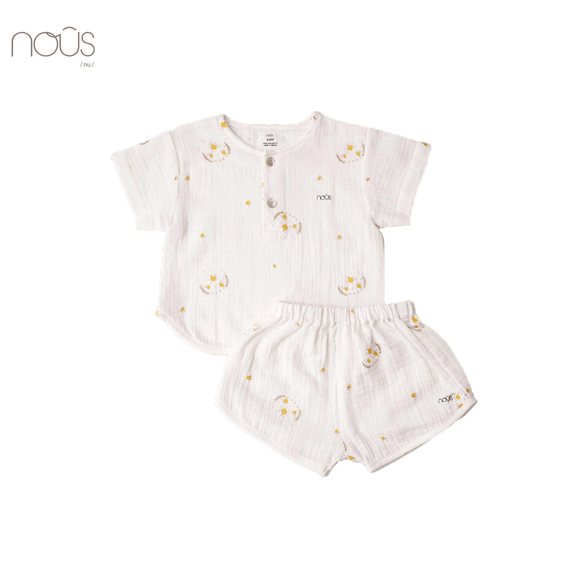 Bộ cài thẳng cộc trắng hình ong cầu vồng