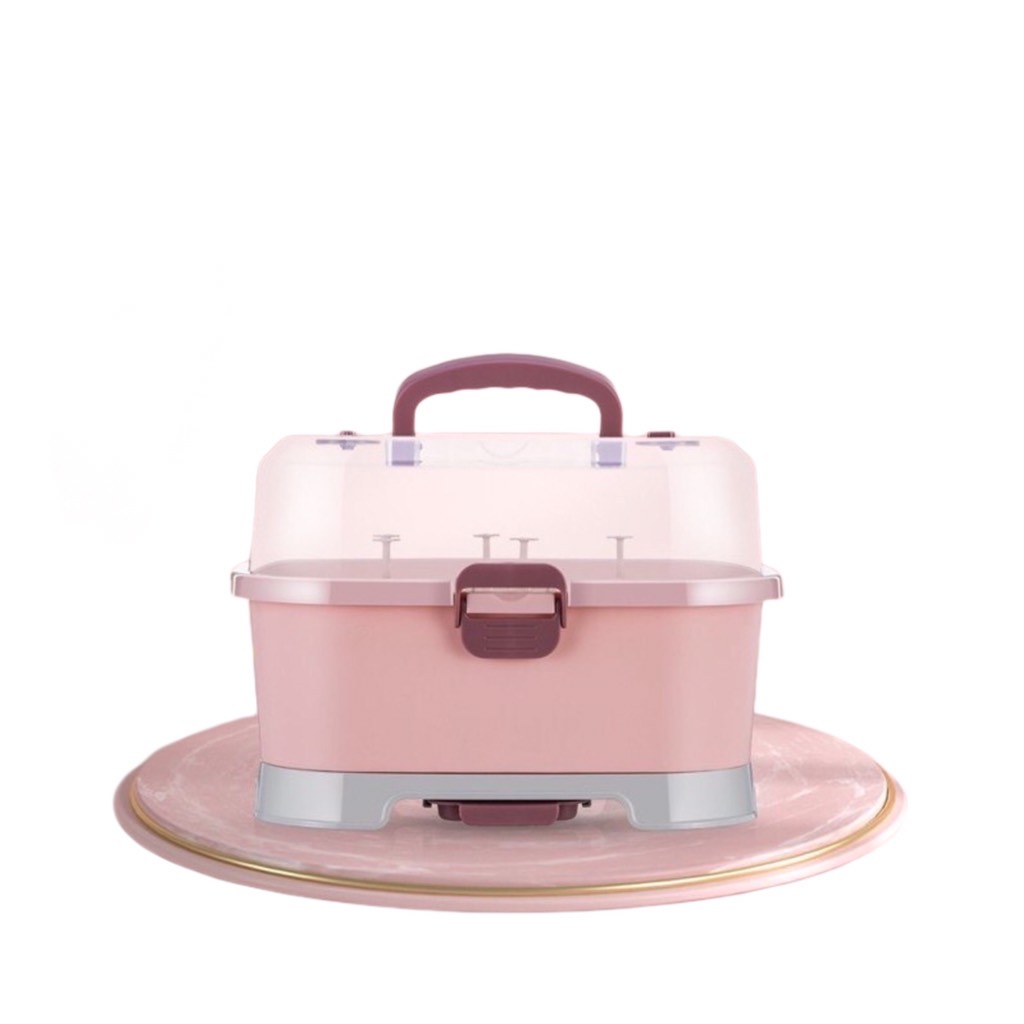 Giá úp bình sữa 2 van, có nắp đậy