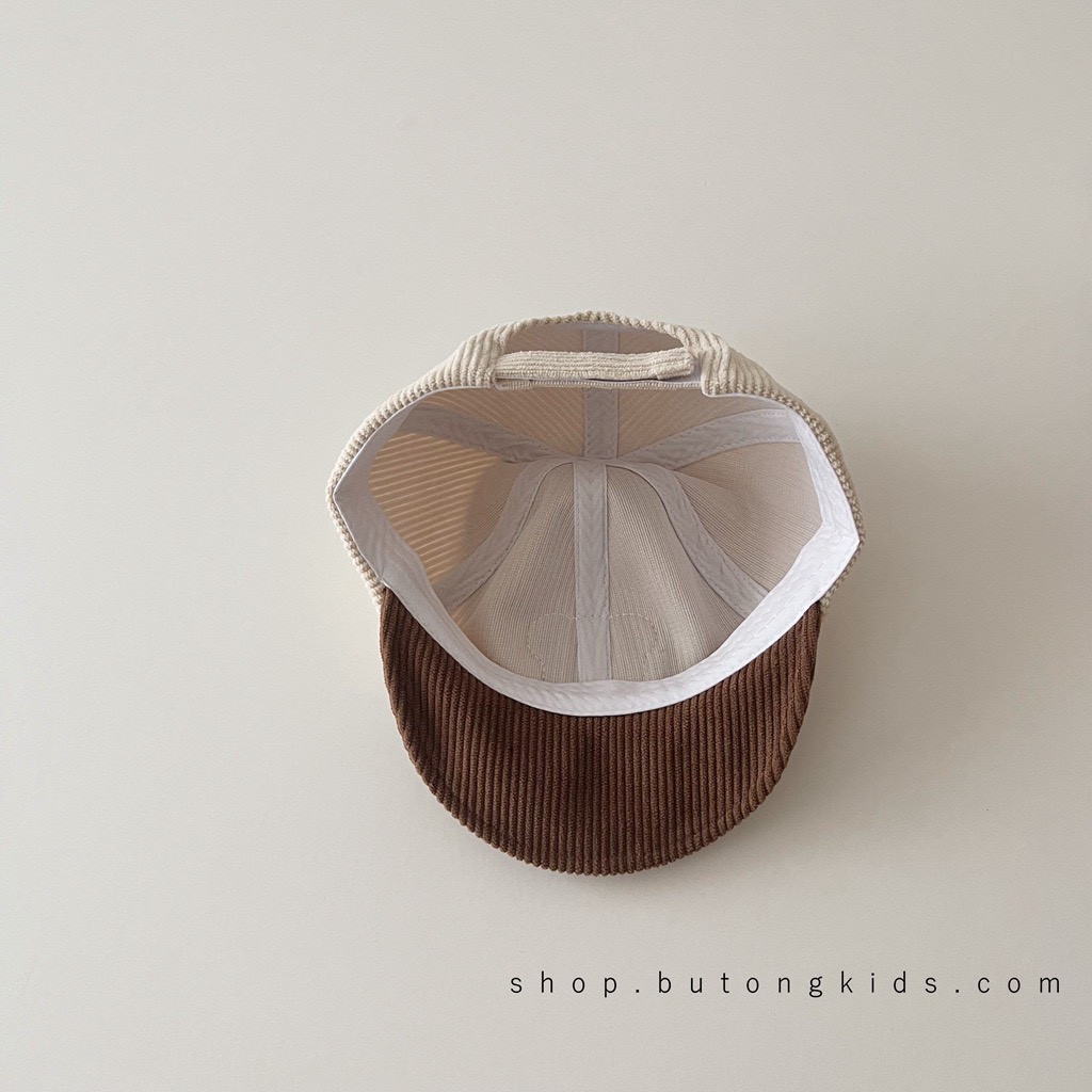 Mũ lưỡi trai len tăm họa tiết cho bé