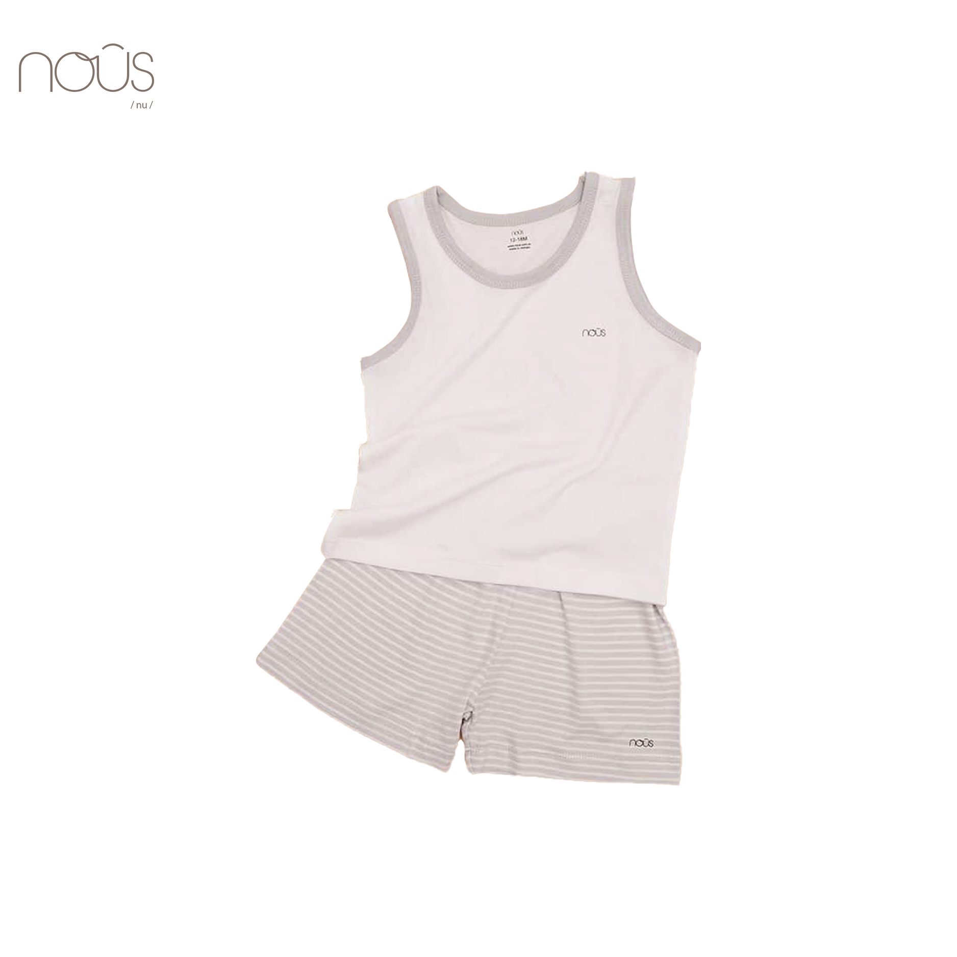 Bộ ba lỗ trắng dệt hình bọ rùa