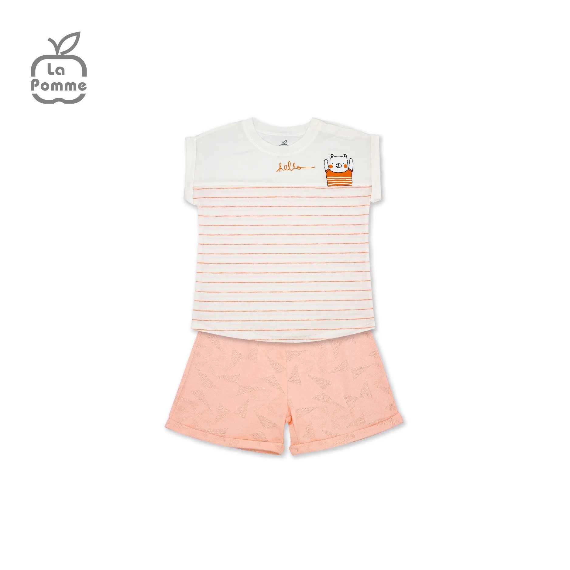 Bộ cộc tay La Pomme chú gấu nhỏ