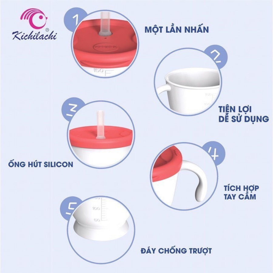 Cốc tập uống nước 3 giai đoạn Kichilachi