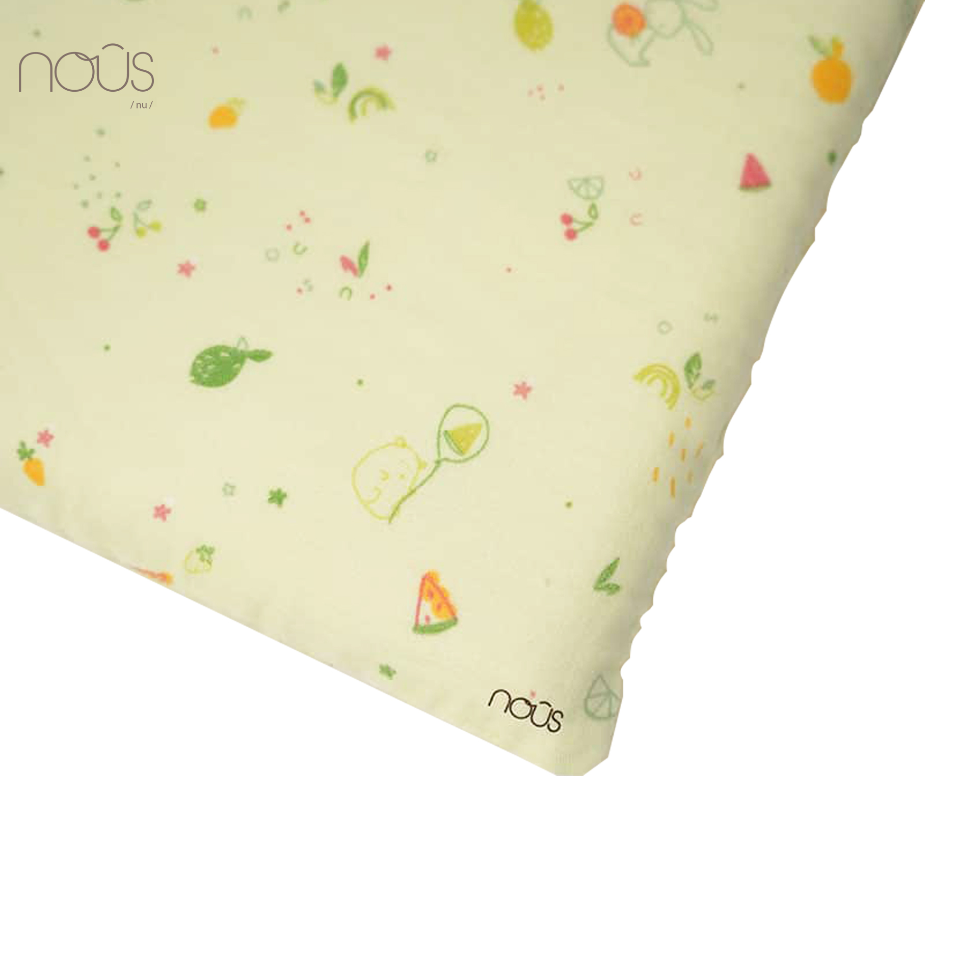 Gối mây xanh lá hình trái cây