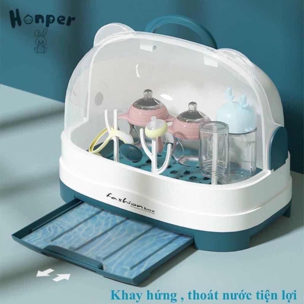 Giá úp bình sữa hình gấu Honper HP532
