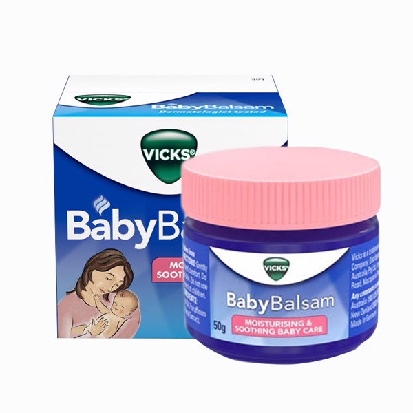 Dầu bôi ấm ngực Vicks Baby Balsam Úc (trẻ từ 3 tháng tuổi)