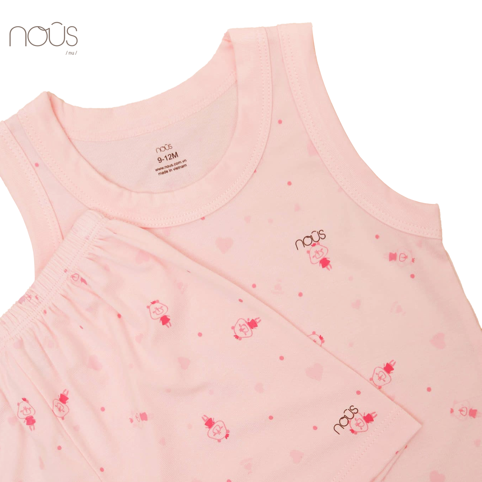 Bộ ba lỗ petit hồng