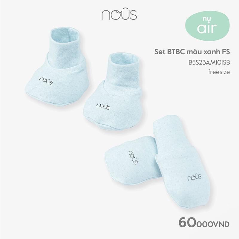 Set bao tay bao chân Nous màu xanh FS