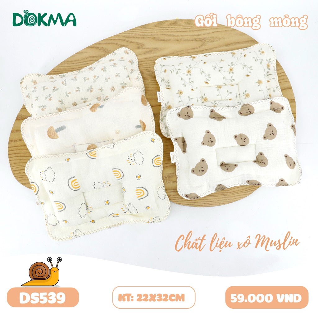 Gối bông mỏng Dokma - DS539