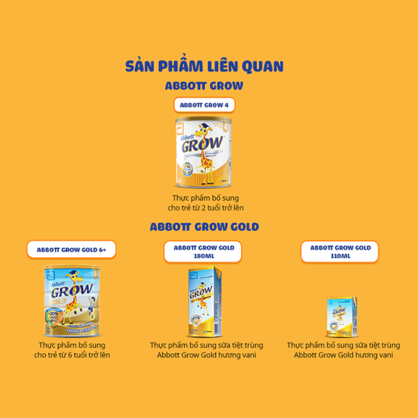 Sữa Abbott Grow 3+ (từ 3-6 tuổi) - 900g