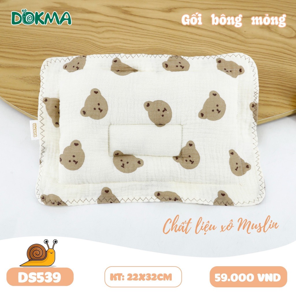 Gối bông mỏng Dokma - DS539