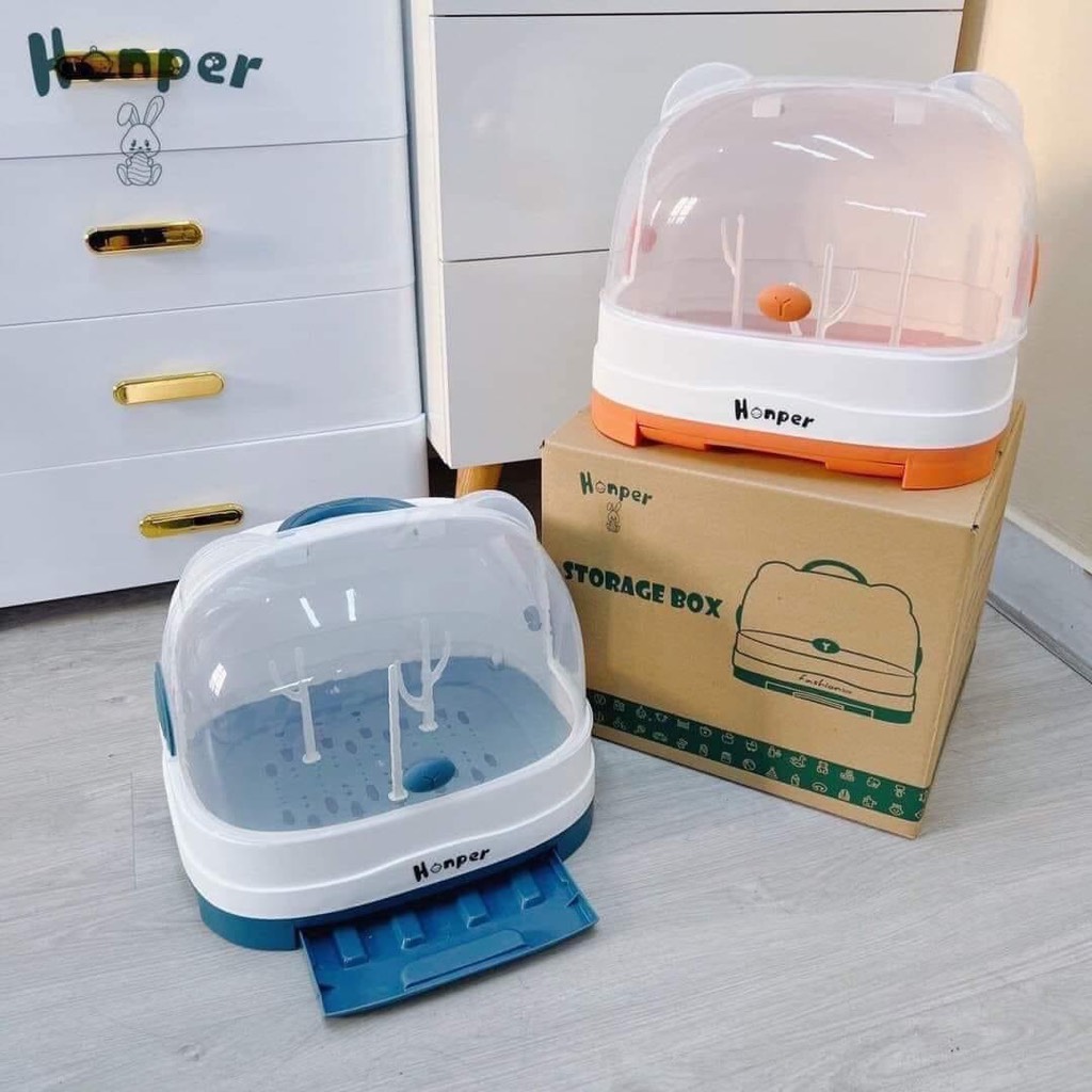 Giá úp bình sữa hình gấu Honper HP532