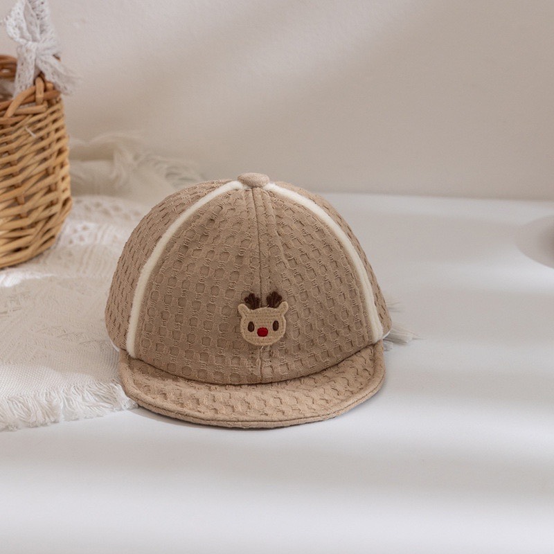 Mũ lưỡi trai kẻ viền cho bé