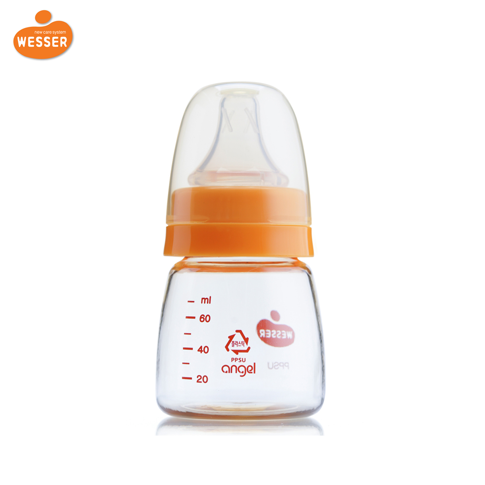 Bình sữa Wesser cổ hẹp nhựa PPSU 60ml