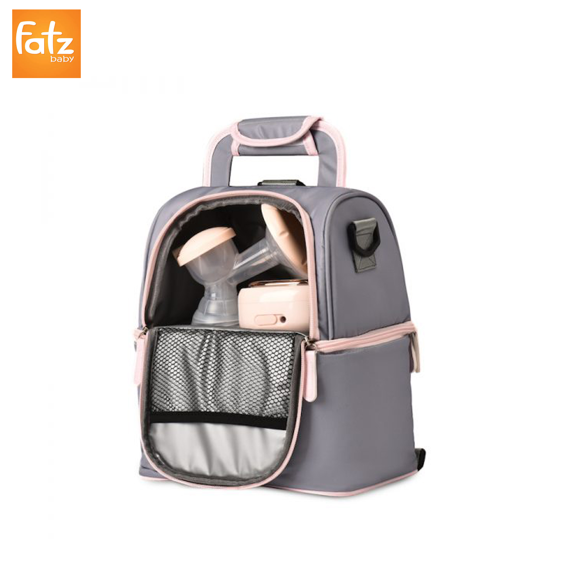 Ba lô bỉm sữa kết hợp túi bảo quản bình sữa Fatz Baby Pumpfit