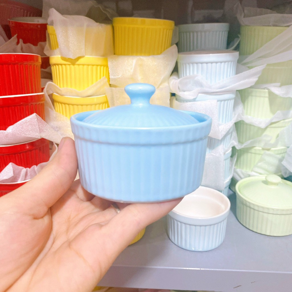 Chén sứ Ramenkin có nắp