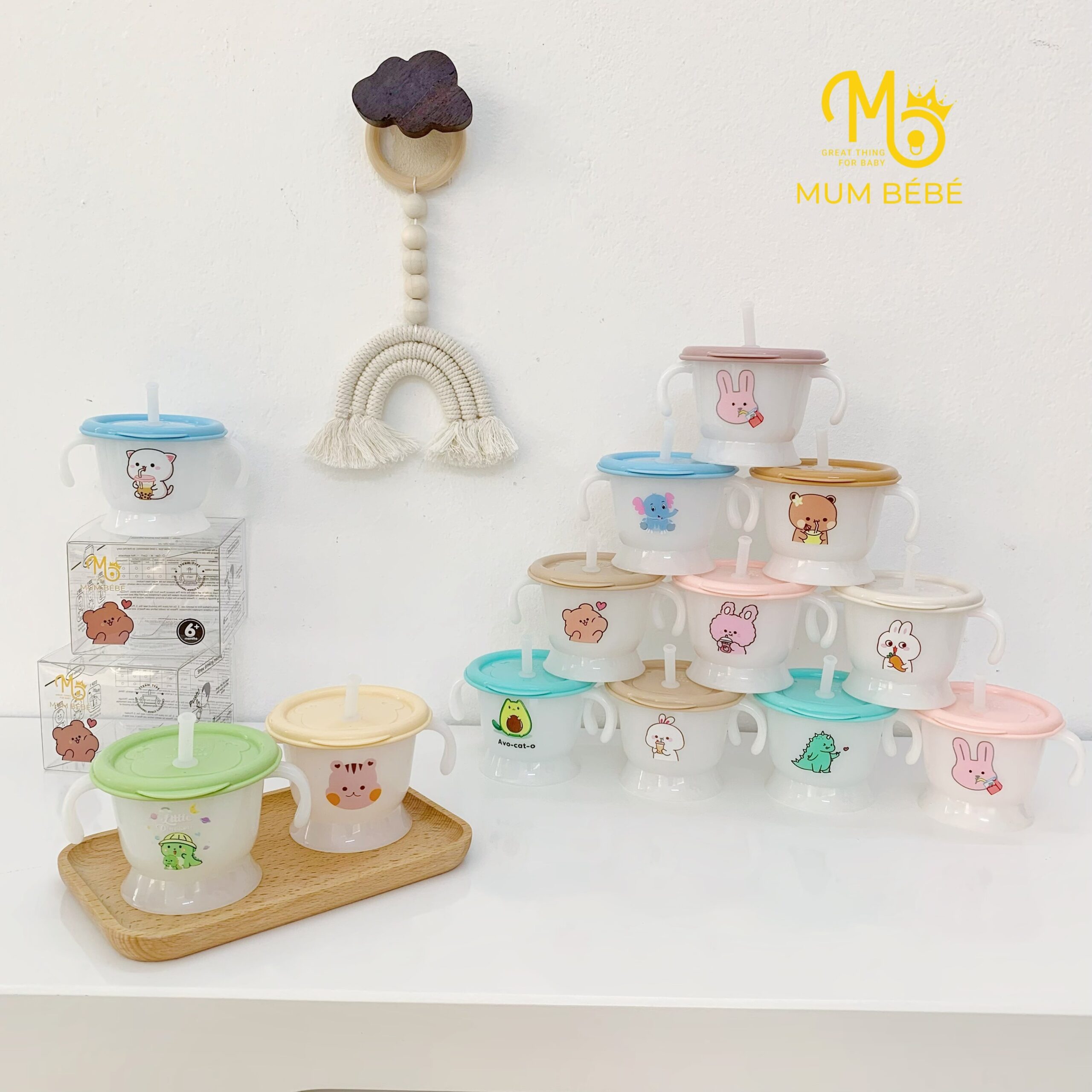 Cốc tập uống nước 3 giai đoạn Mum Bébé