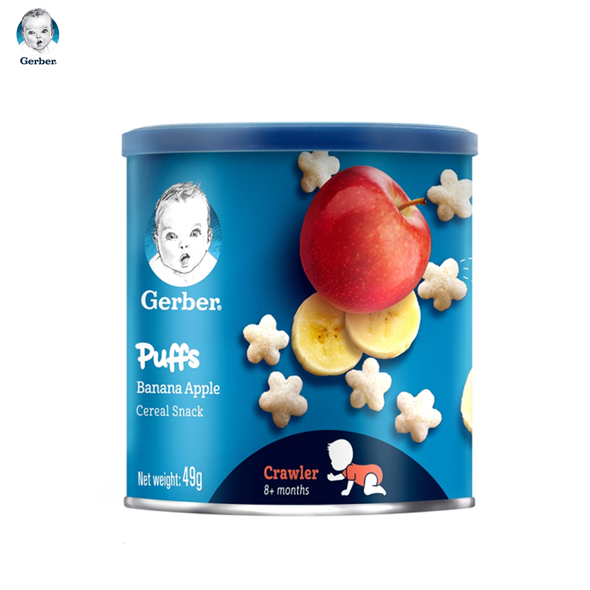 Bánh ăn dặm Nestlé Gerber cao vị dâu táo - lon 42g