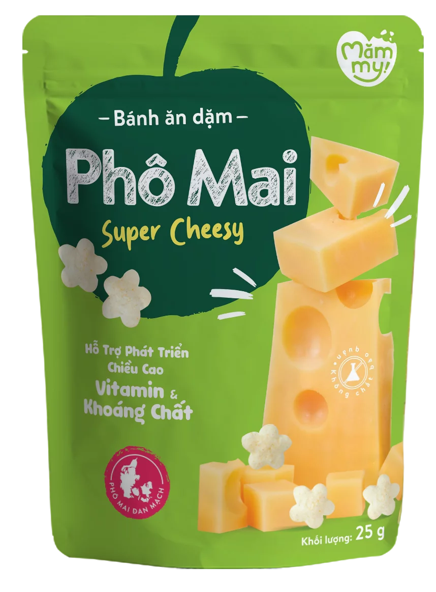 Bánh ăn dặm Mămmy vị phô mai -25g (Bé từ 6 tháng)