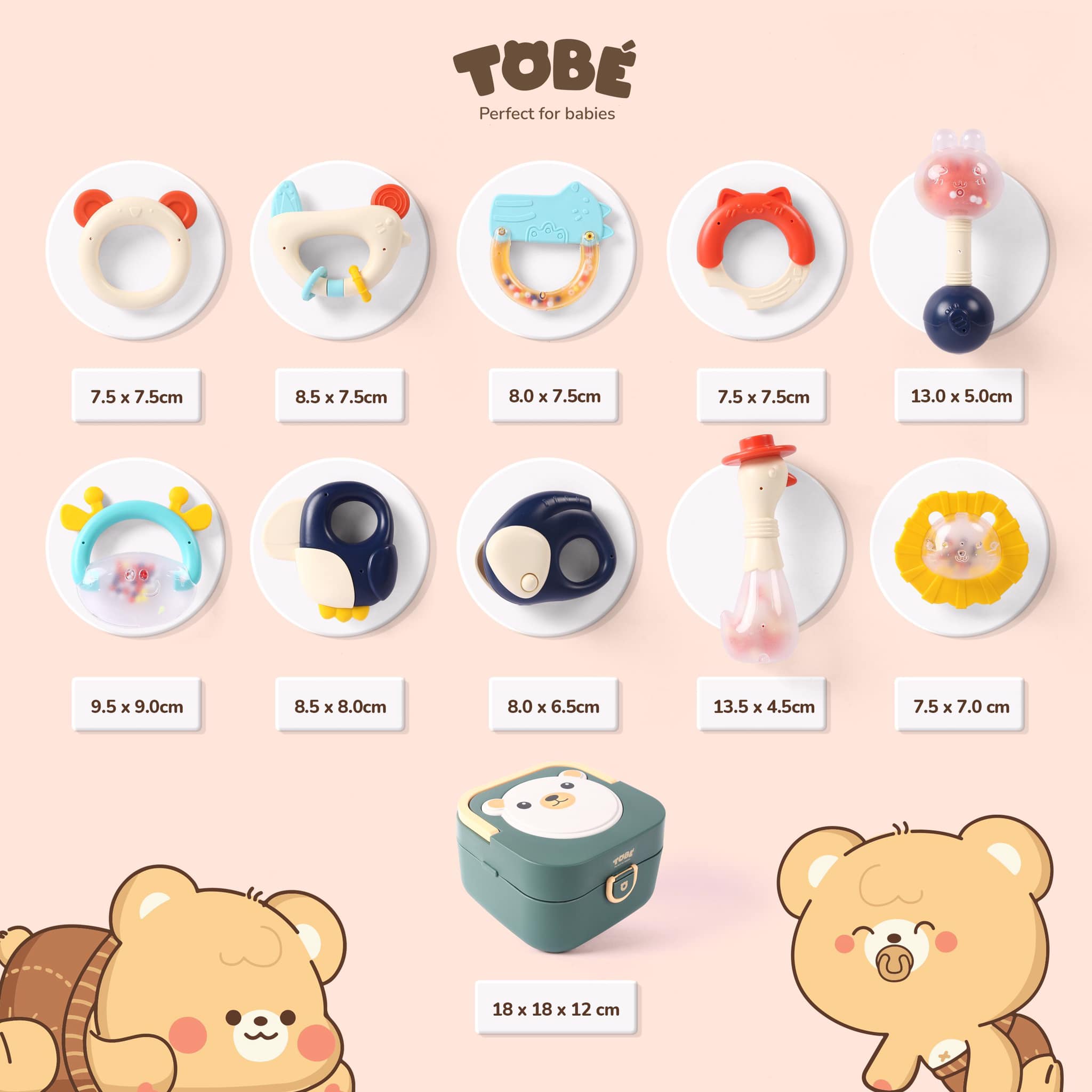 Bộ xúc sắc ngậm nướu Tobé