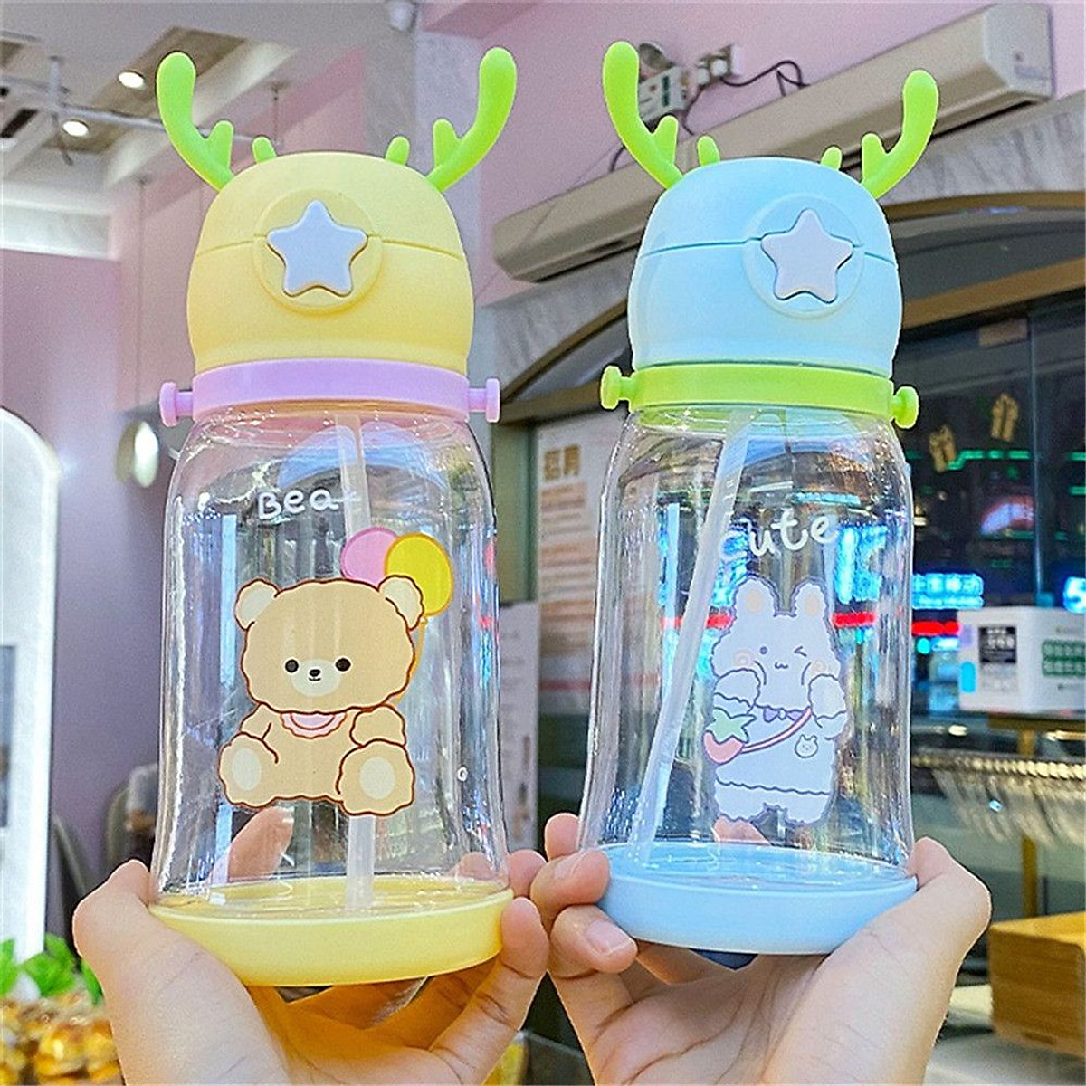 Bình nước hình thú cho bé 600ml