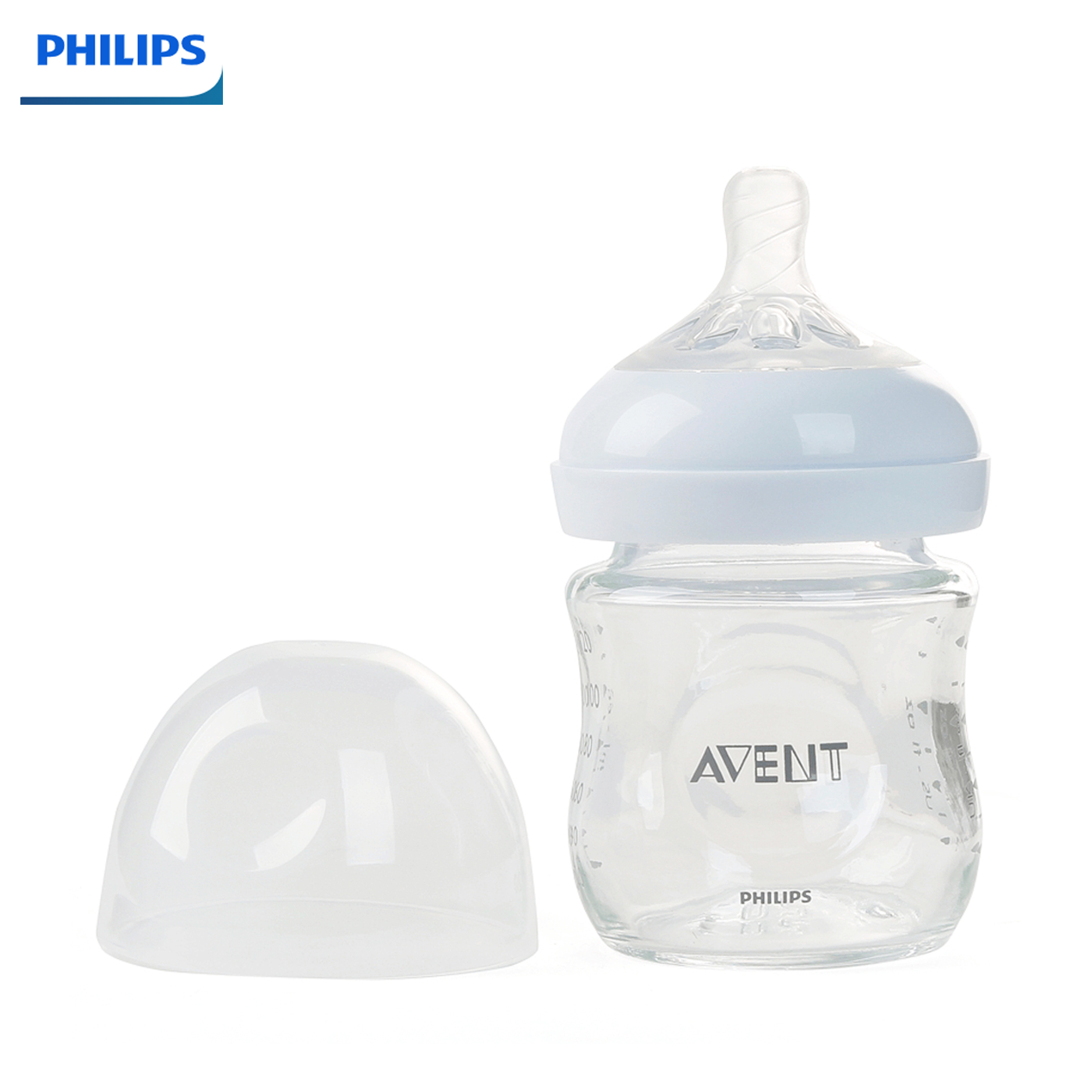 Bình sữa thủy tinh Philips Avent Nature mô phỏng tự nhiên 120ml (SCF671.13)