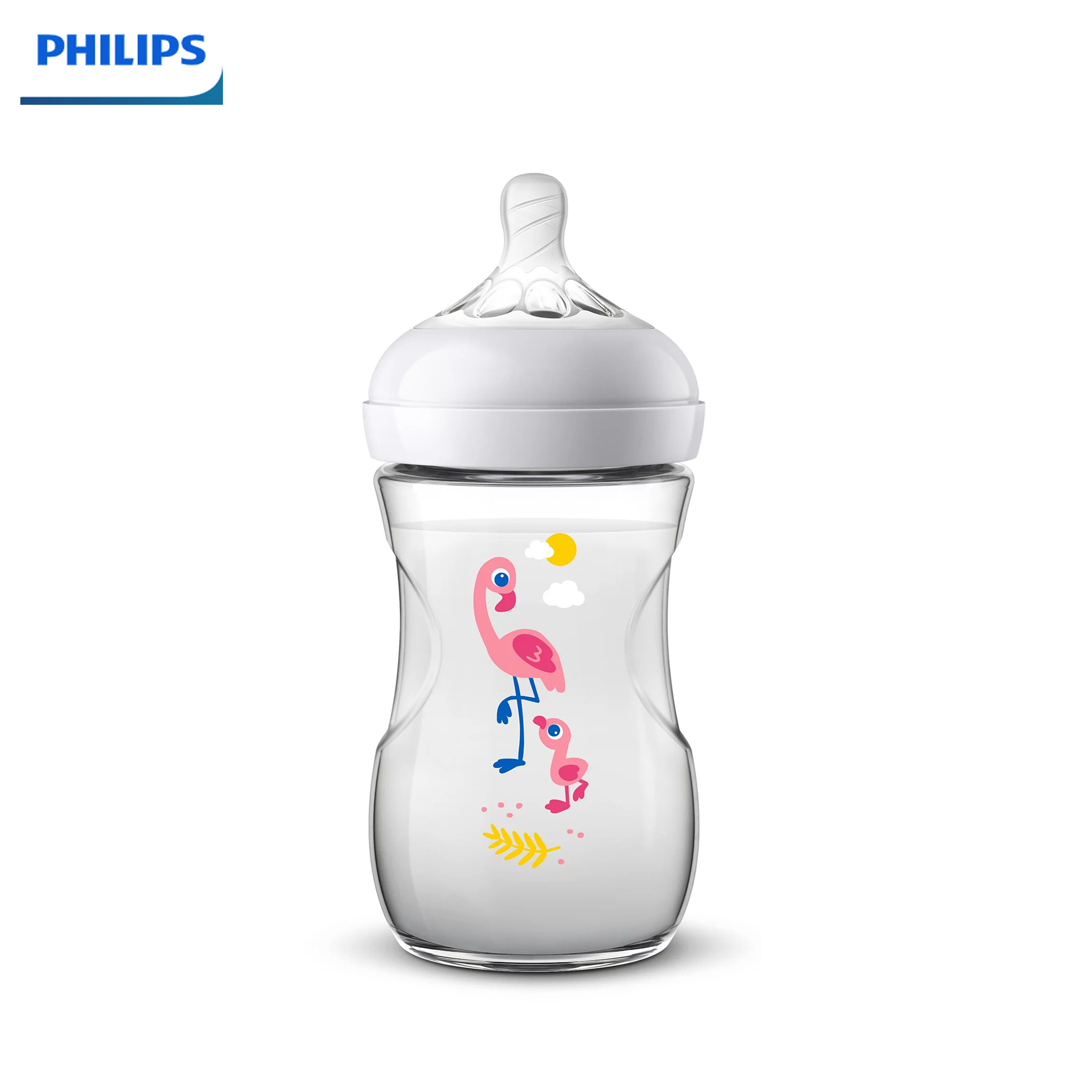 Bình sữa Philips Avent Nature Flamingo 260ml (1M+)