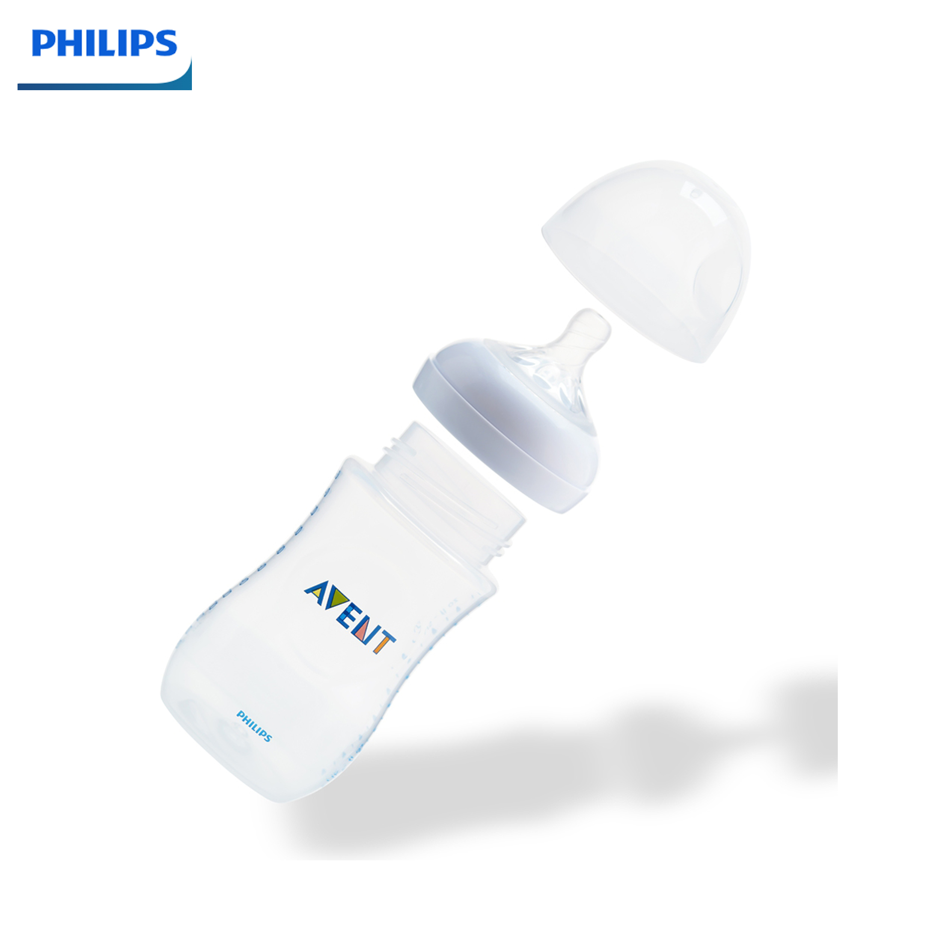 Bình sữa Philips Avent Nature 260ml bằng nhựa, không BPA (SCF693.13)