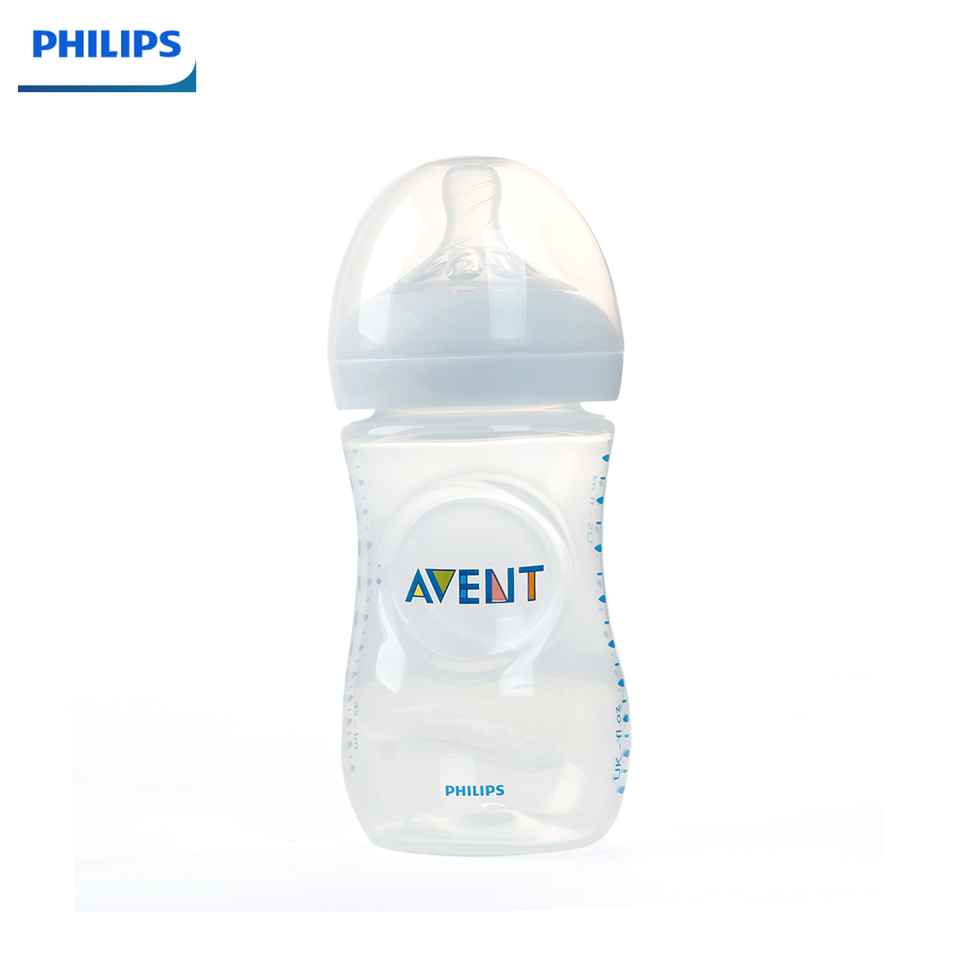 Bình sữa Philips Avent Nature 260ml bằng nhựa, không BPA (SCF693.13)