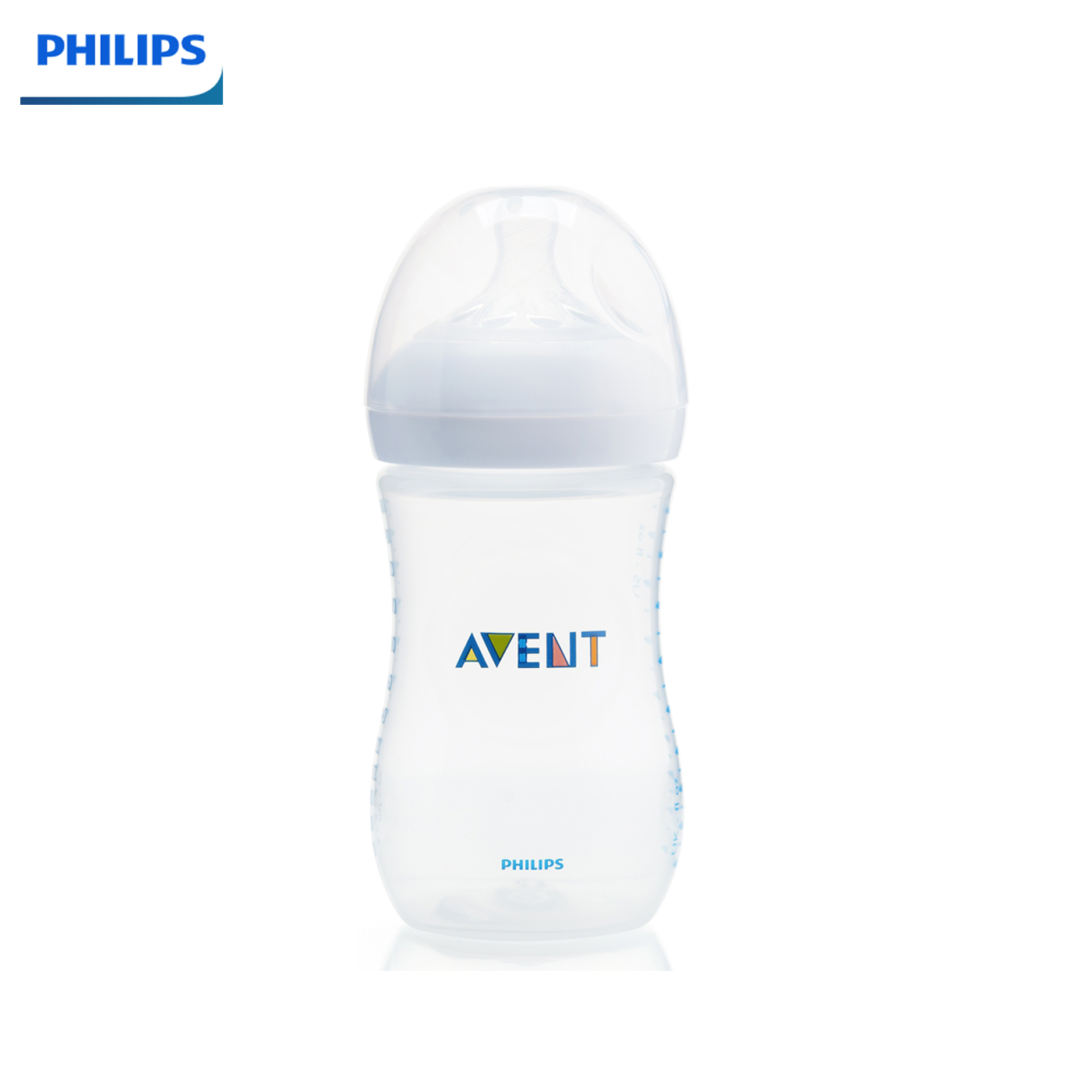 Bình sữa Philips Avent Nature 260ml bằng nhựa, không BPA (SCF693.13)