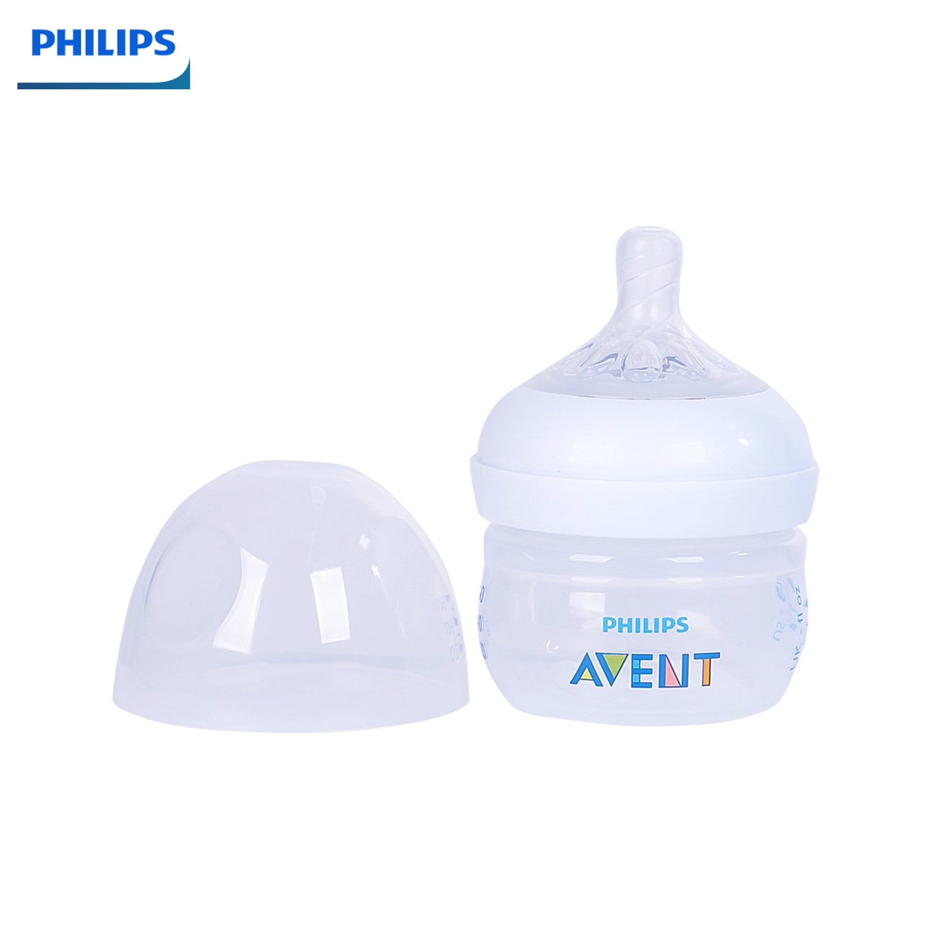 Bình sữa Philips Avent Nature 60ml bằng nhựa, không BPA 0M+ (SCF039.17)