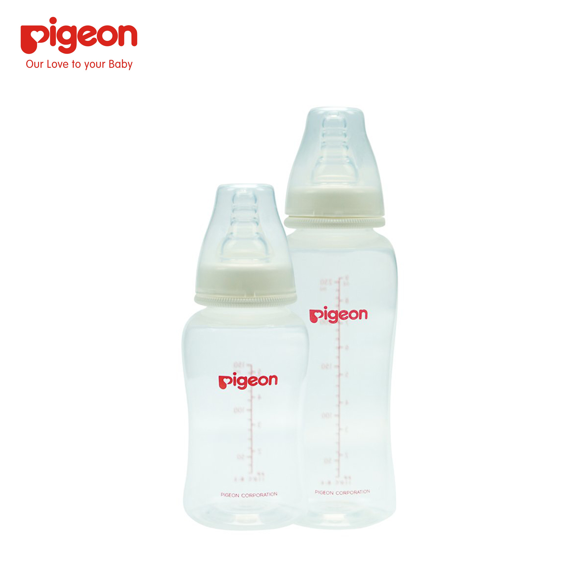 Bình sữa Pigeon cổ hẹp nhựa PP Streamline không BPA 150ml 0M+