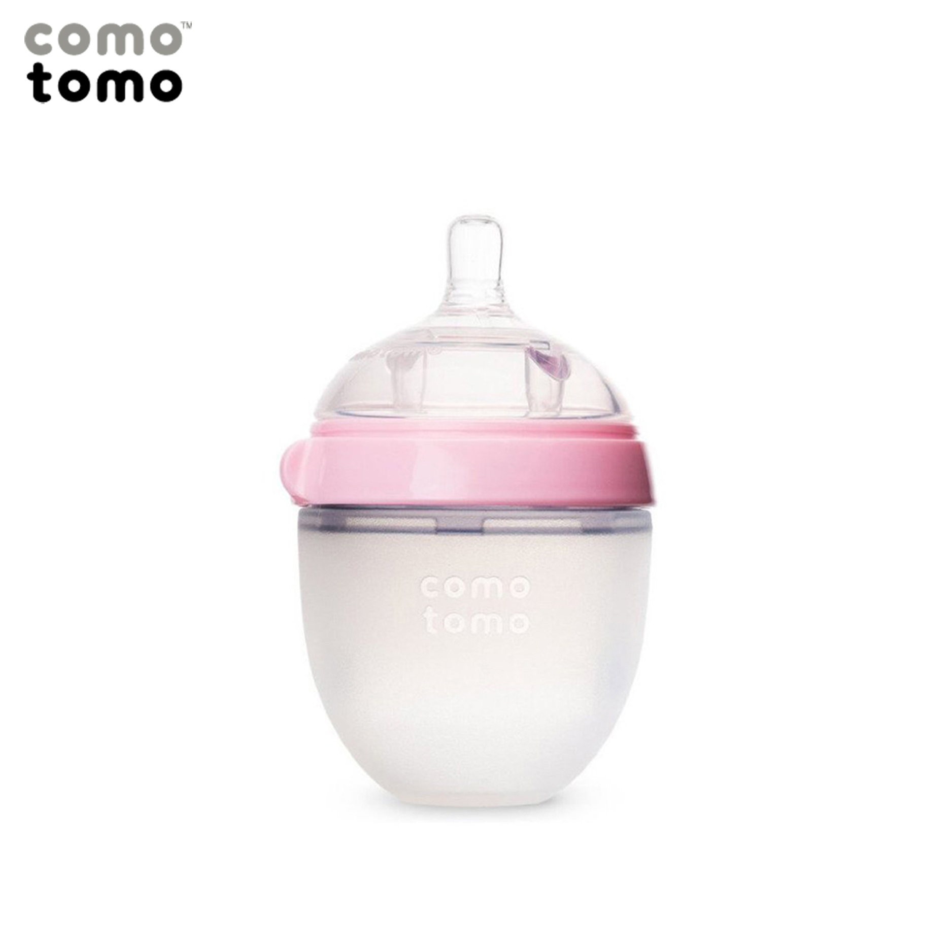 Bình sữa silicone Comotomo 150ml - Hồng