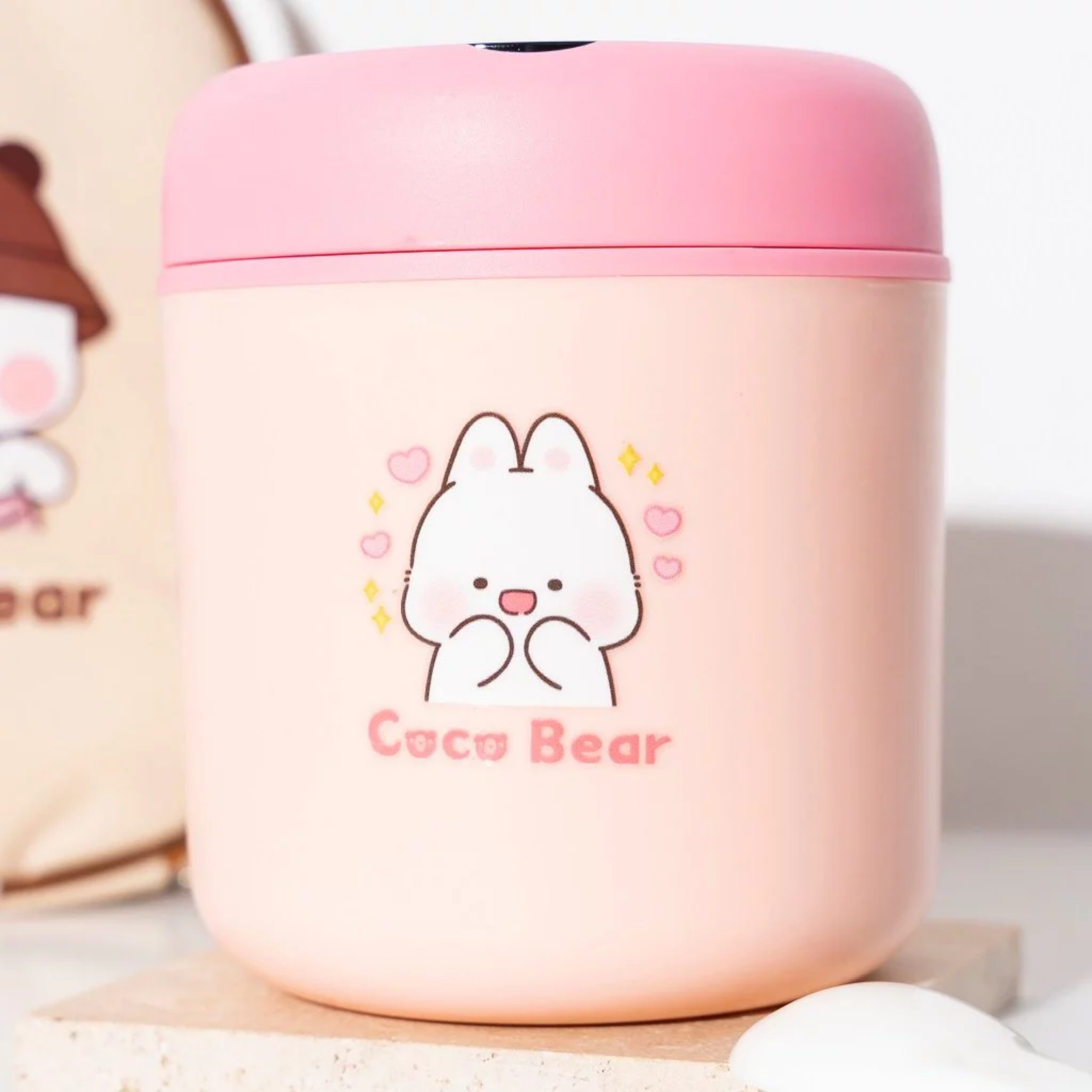 Bình ủ cháo Coco Bear 530ml (Kèm thìa và túi giữ nhiệt)