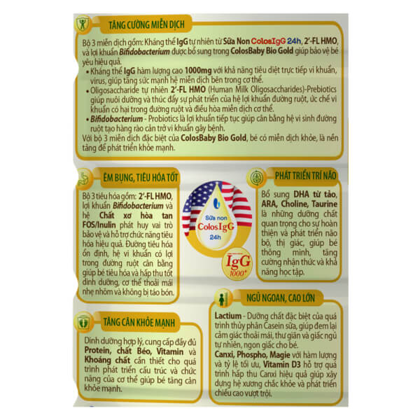 Sữa ColosBaby Bio Gold 1+ (1-2 tuổi)