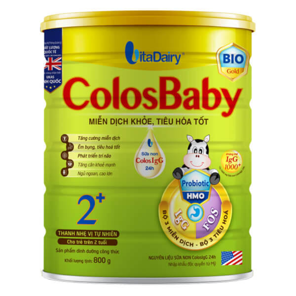 Sữa ColosBaby Bio Gold 2+ (trên 2 tuổi) - 800g