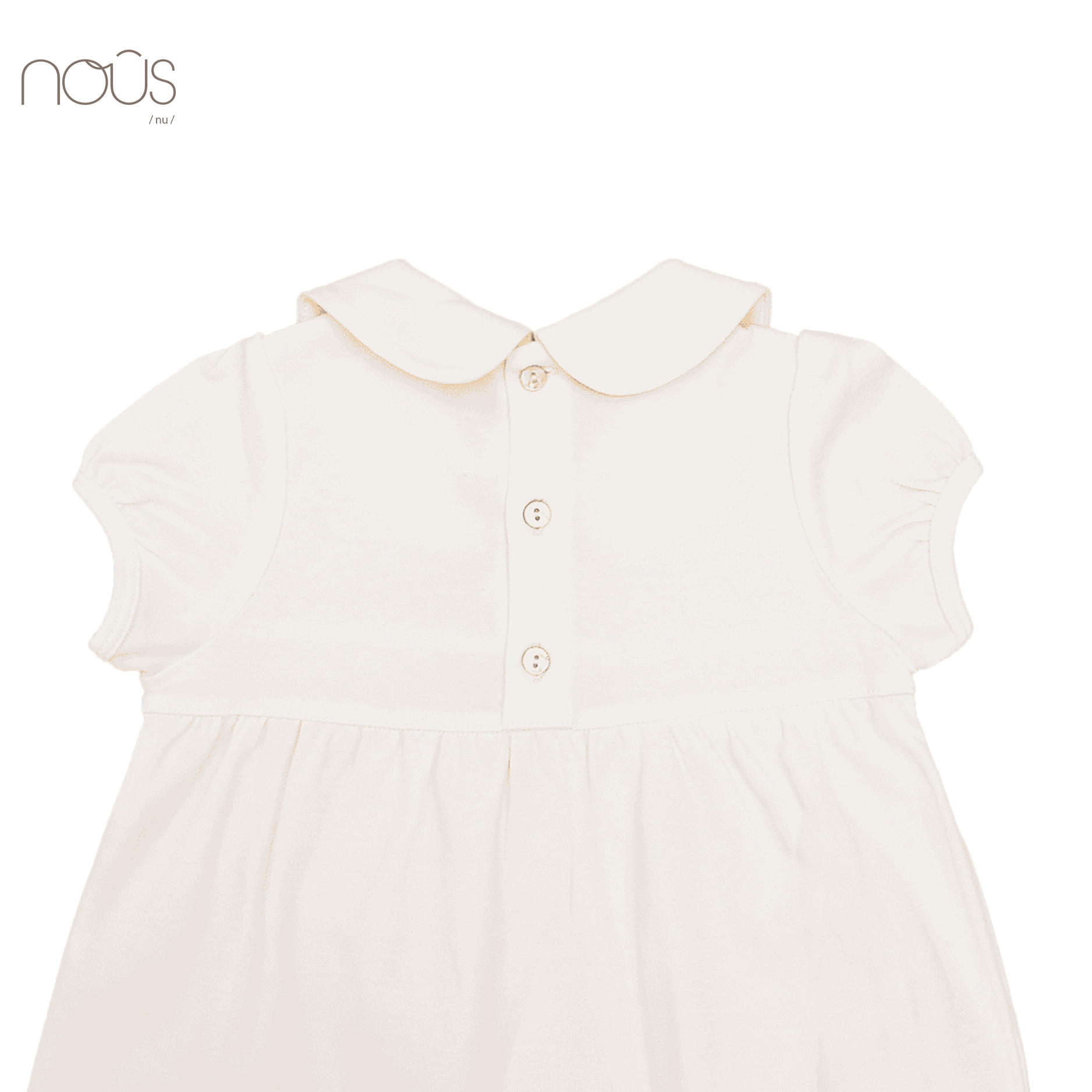 Bộ Body cộc màu trắng thêu chữ