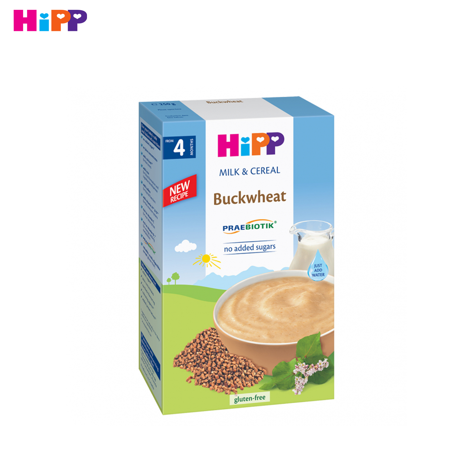 Bột ăn dặm Hipp sữa và kiều mạch - 250g (trên 4 tháng)